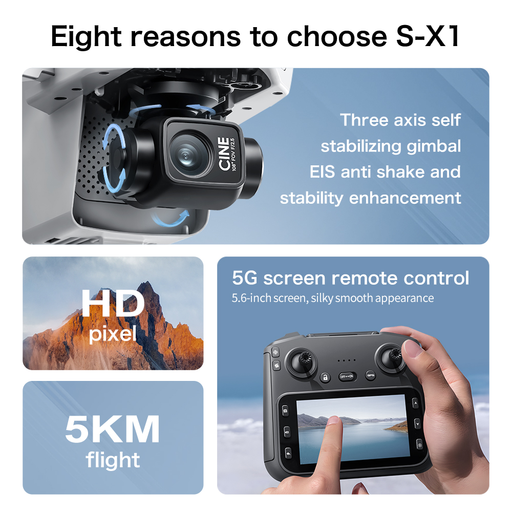 Original S-X1 Drone 8K HD Prof - Drone Photogrammetry review and price